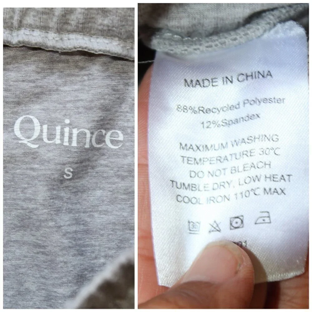 Quince Flow knit Mid Rise Men's Joggers Small Heather Pale Grey Outdoor Gym Run